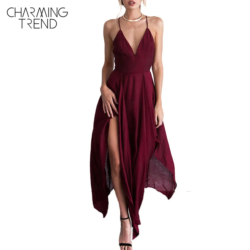 Spaghetti Strap Asymmetric Hem Party Dresses Only $ - Out Round Neck Patchwork Color Block T-Shirts nairobi good quality retailers