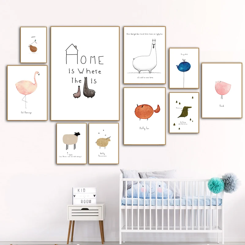 Cartoon Belly Animals Canvas Painting Posters Prints Cartoon Belly Animals Canvas Painting Posters Prints