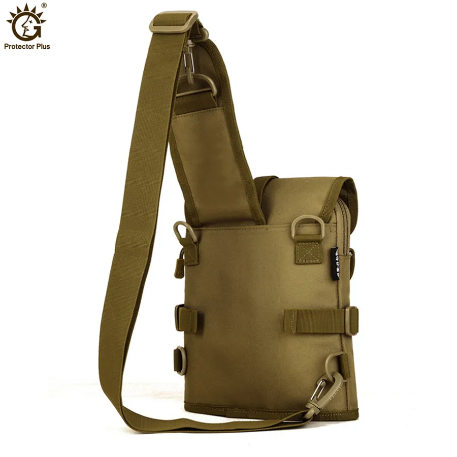 Men Chest Bags Casual Waterproof Oxford Crossbody Bags Small Sling Single Shoulder Bags Tactical Travel Chest Pack Male