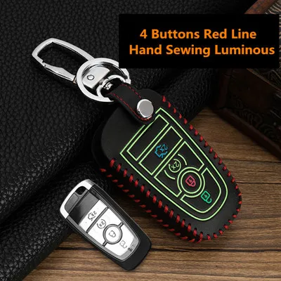 Стайлинга автомобилей кожаный брелок кольцо чехол держатель для Ford Focus MK2 MK3 MK4 Kuga