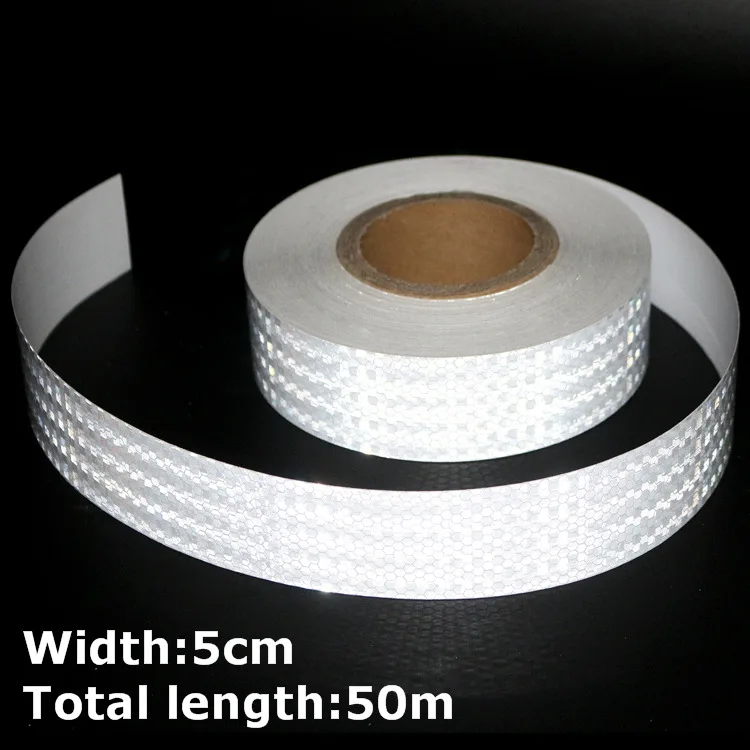 Reemky 1cm X 8M/26ft Reflective Stickers Weatherproof High Intensity Bike Stickers Car Motorcycle Sticker For Outdoor Cycling Security