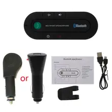 Автомобильный Bluetooth 4,1 версия Hands-free Телефон Bluetooth приемник музыкальный плеер Солнцезащитный козырек EDR Carless Kit Aux Bluetooth