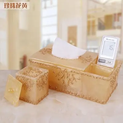 Тканевая коробка из смолы модная романтическая розовая коробка для хранения косметики многофункциональная коробка для хранения с дистанционным управлением - Цвет: 2pcs-f