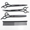 8 inch pet hairdressing scissors set Paint black set high class pet scissors ► Photo 3/6