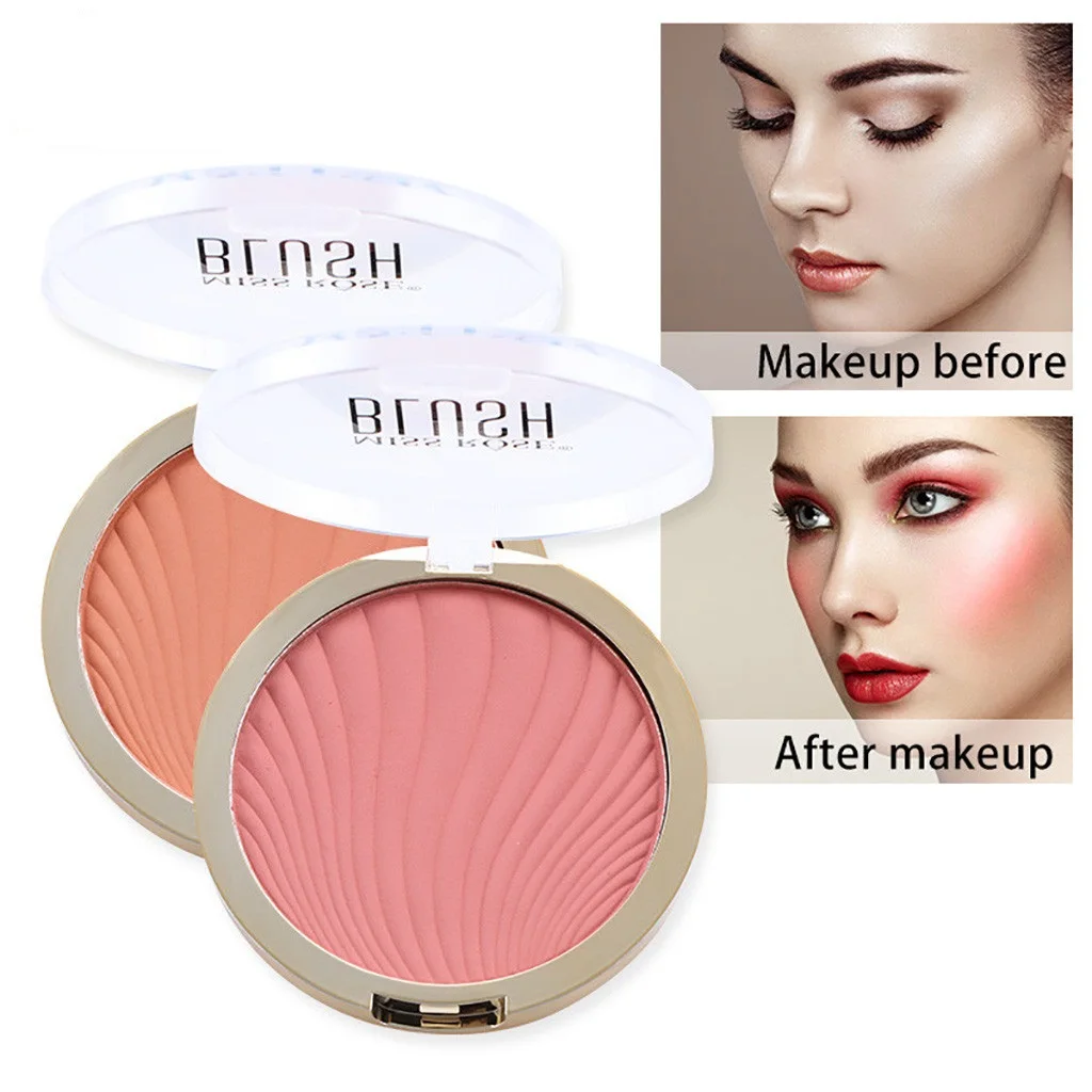 

Smooth Makeup Contour Face Foundation Powder Professional Mineral Pigment Palette Natural Long Lasting Cheek Blush +