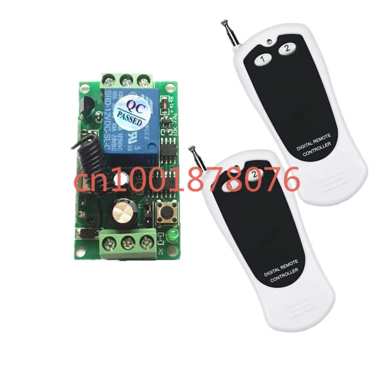 

Wireless RF Remote Control Switch 24V 12V 9V 1CH Transmitter + Receiver Access/Door System Top Sale