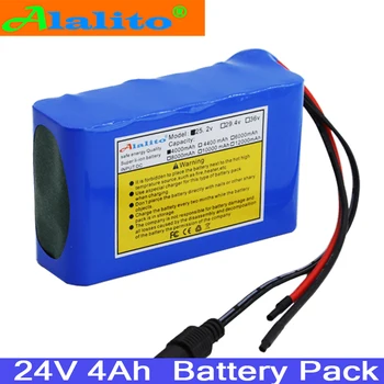 

Alalito High capacity 24V 4Ah 18650 li-ion battery pack 25.2v 4000mAh electric bicycle moped /electric/lithium ion battery pack