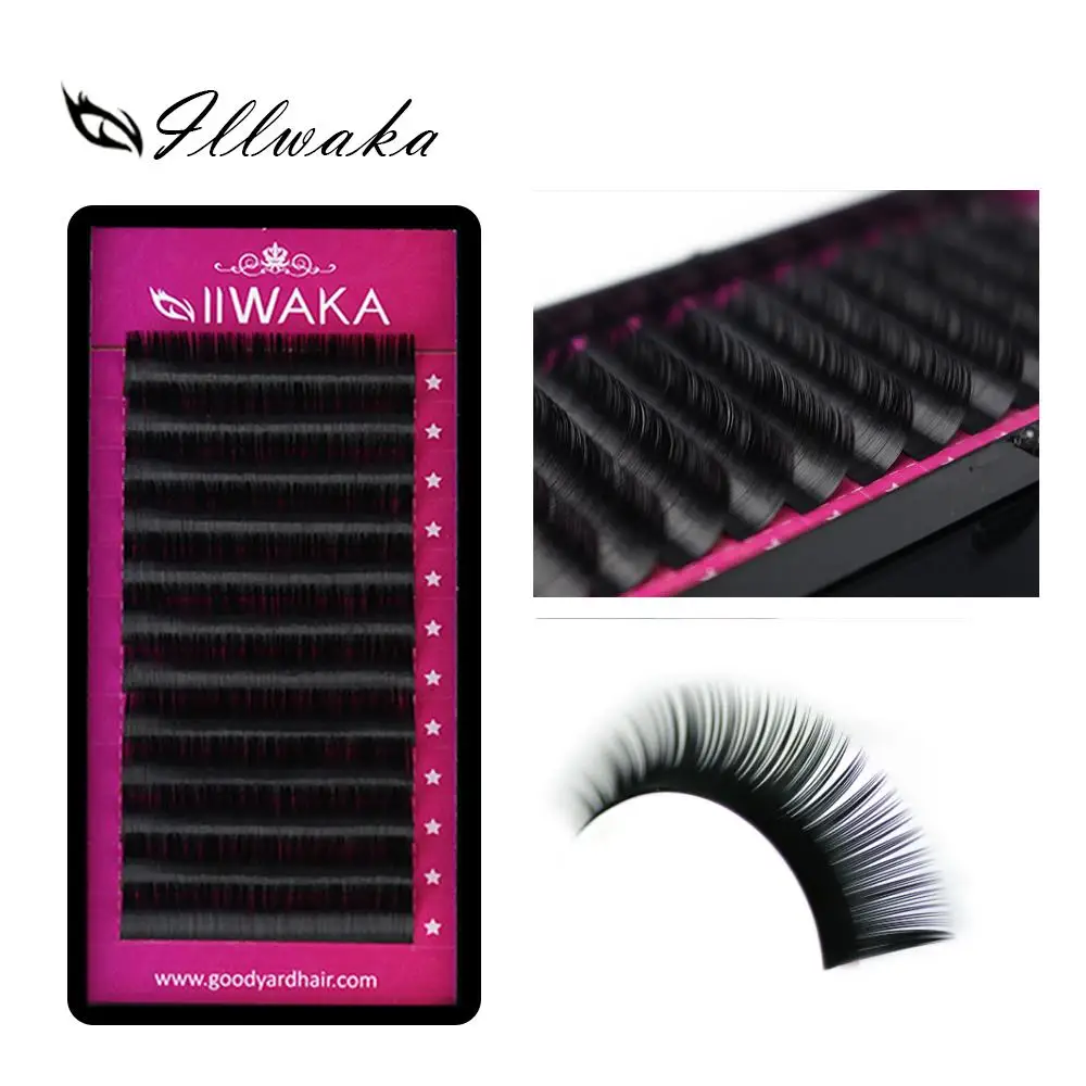 1 Case All Size JBCD eyelash extensions mink black fake false eyelashes curl