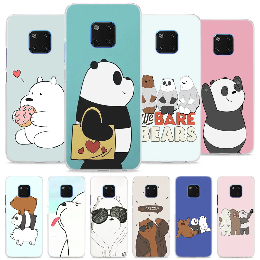 

Cute we bare bear Case Cover for Huawei Mate 8 9 10 20 Lite Hard Phone Case for Huawei Mate 10 20 Pro Cover Case