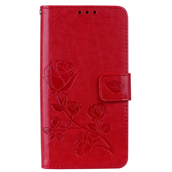 Ronican Чехол-портмоне из кожи с откидной Чехол для samsung Galaxy A3 A5 A7 J3 J5 J7 S3 S4 S5 S6 S7 край S8 S9 плюс J2 премьер-Чехол - Цвет: Красный