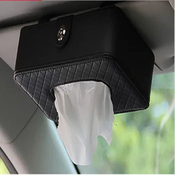 

Car leather towel bag car sun visor tissue boxes car Tissue boxes random color