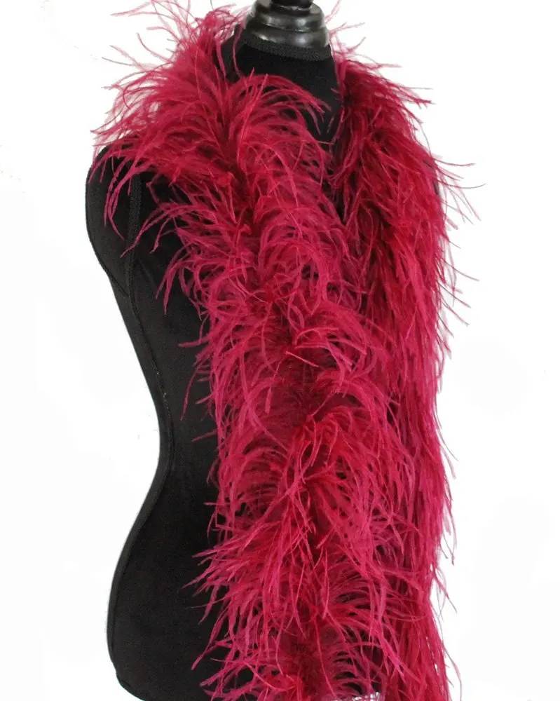 Wine 15 Gram Marabou Feather Boas