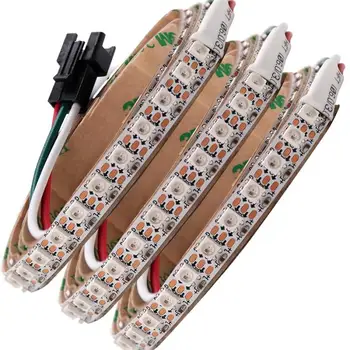 

[Seven Neon]WS2813/WS2812B/SK6812 MINI 3535 SMD5050 addressable RGB led pixel strip 60LEDs/m DC5V with 144pixels 8mm WHITE PCB