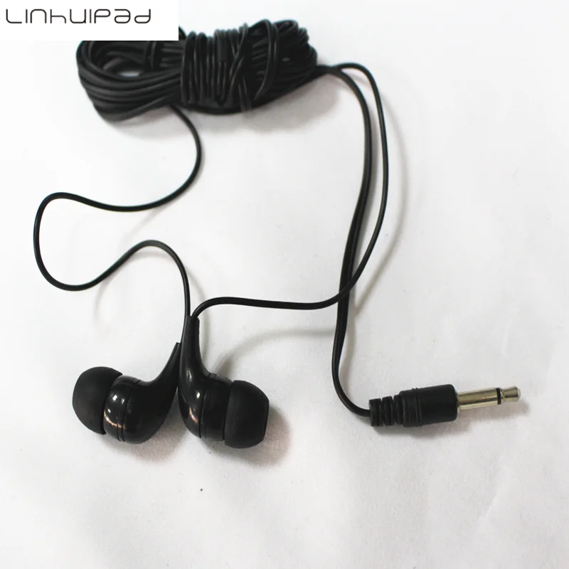 Linhuipad 5000 Pack Bulk Disposable In Ear Silicone Earphone Classroom Earbuds Low cost Mono Earbud For Hospital School Kids