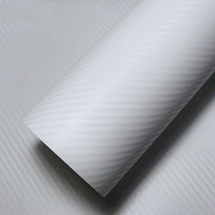 

4D PVC Shiny Glossy Carbon Fiber Car Foil Film Wrap Roll Sticker Decal 127*30cm