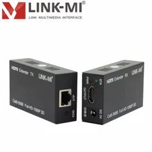 LINK-MI EX11B hdmi-удлинитель Протокола по одной CAT5E/6 utp rj45 60 M 3D 1080 P HDMI усилитель сигнала до 60 м HDMI 1,3 протокол