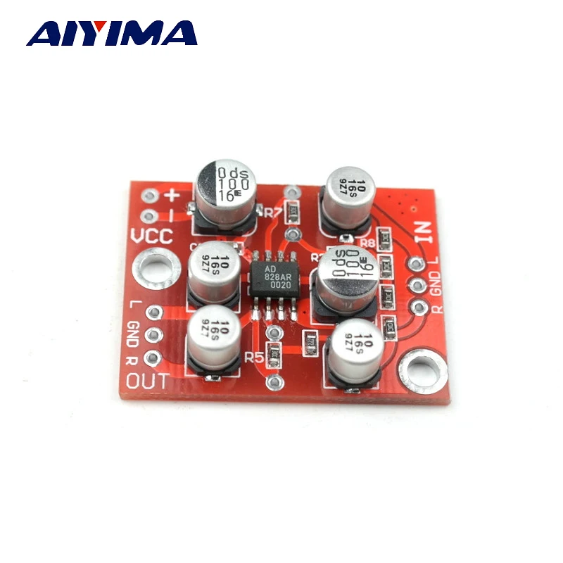 Предусилитель AIYIMA AD828 усилитель звука звуковая плата стереопредусилитель
