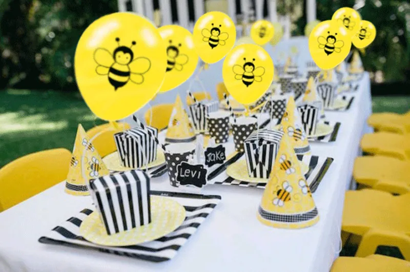 Bee Latex Balloons Black Dots Star Foil Globos Cartoon Bees Kids Birthday Favor Animal Air Ball Party Decor Baby Shower Supplies Bee Latex Balloons Black Dots Star Foil Globos Cartoon Bees Kids Birthday Favor Animal Air Ball Party Decor Baby Shower Supplies