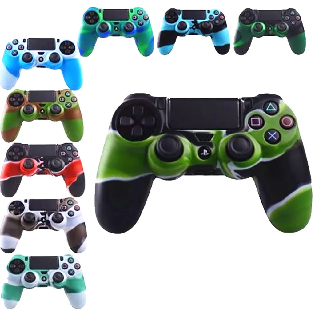 

Soft Silicone Gel Rubber Case Cover For SONY Playstation 4 PS4 Controller Protection Case For PS4 Pro Slim Gamepad