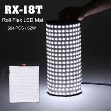Falconeyes 62 Вт Водонепроницаемый Портативный LED 5500 К фото light 504 шт. Гибкая Roll LED фотографии лампа rx-18t Яркость отрегулировать