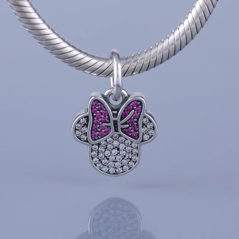 Новая подвеска для браслета Pandora Mickey Minnie из стерлингового серебра 925 пробы