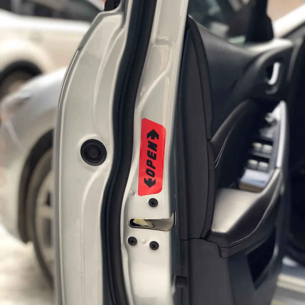 

Car Door Open Warning Sticker case for Nissan Geniss Juke Almera Primera Pathfinder Sentra Versa Altima PATROL LEAF IDS Vmotion