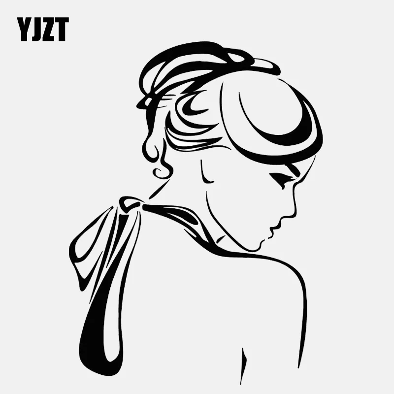 YJZT 11 2 см * 15 Виниловая наклейка для красивой леди фотография|Наклейки на