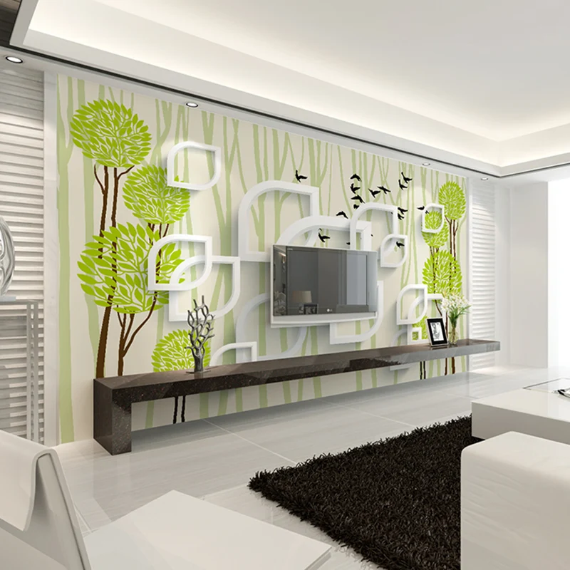 beibehang Custom mural hand-painted wallpaper for walls 3d abstract papel de parede forest modern living room sofa | Обустройство