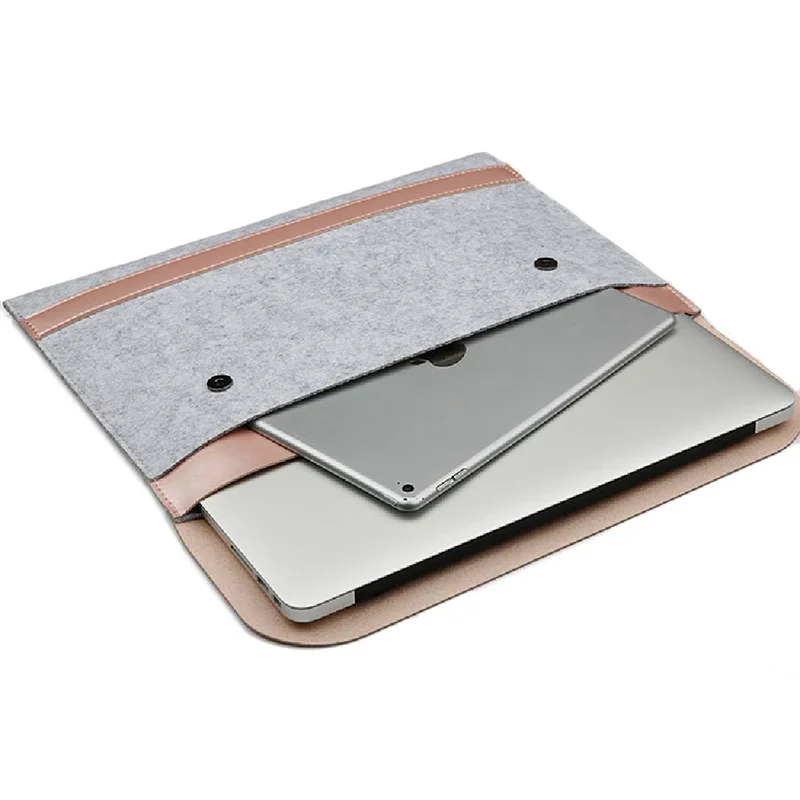 Wool Felt Sleeve Bag Case For Macbook Air Pro Retina 11 13 15 inch Laptop Carry Bag Pouch For Acer Dell Lenovo Notebook Cover (31)