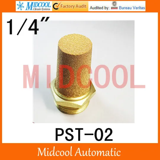 

10PCS!!! Pneumatic silencer,Brass muffler thread 1/4" PST-02