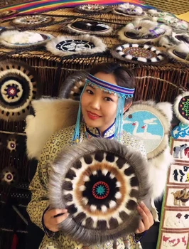 

Chinese Mongolian Hanging Wall Hanging Sunflower National Wind Hanging Background Wall Artwork Decoration High-grade Artwork