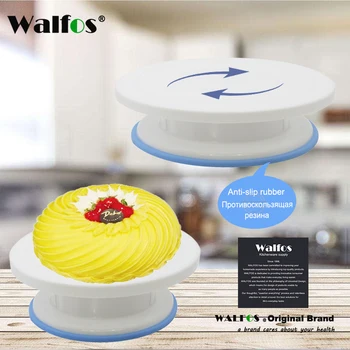

WALFOS 27cm Cake Turntable Rotating Cake Decorating Turntable Anti-skid Round Cake Stand Rotary Table Cake Decorating Supplies