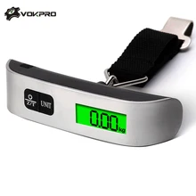 50kg/110lb Digital Electronic Luggage Scale Portable Suitcase Scale Handled Travel Bag Weighting Steelyard Hook Hanging Scale