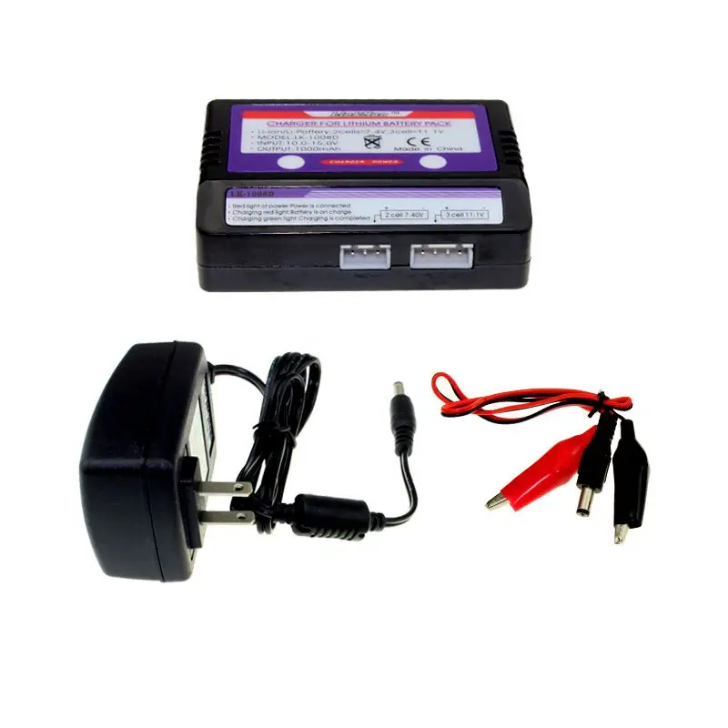 

Latest Lithium Polymer LiPo RC Battery 7.4v 11.1v Balanced Charger 2s 3s Battery Simple Balanced Charger Adapter