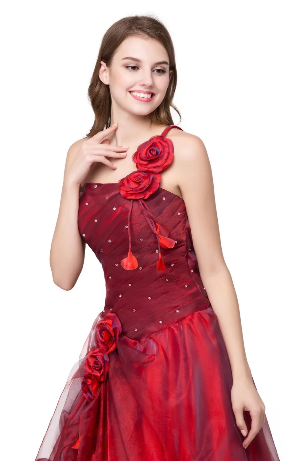 Ruthshen/бальное платье, бальные платья Vestidos De 15, красное милое платье шестнадцать, платье на одно плечо, дебютантное платье, Robe De Bal