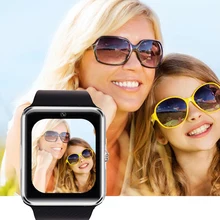Neue smart watch gt08 uhr mit sim einbauschlitz push-nachricht bluetooth-konnektivität android telefon besser als dz09 smartwatch