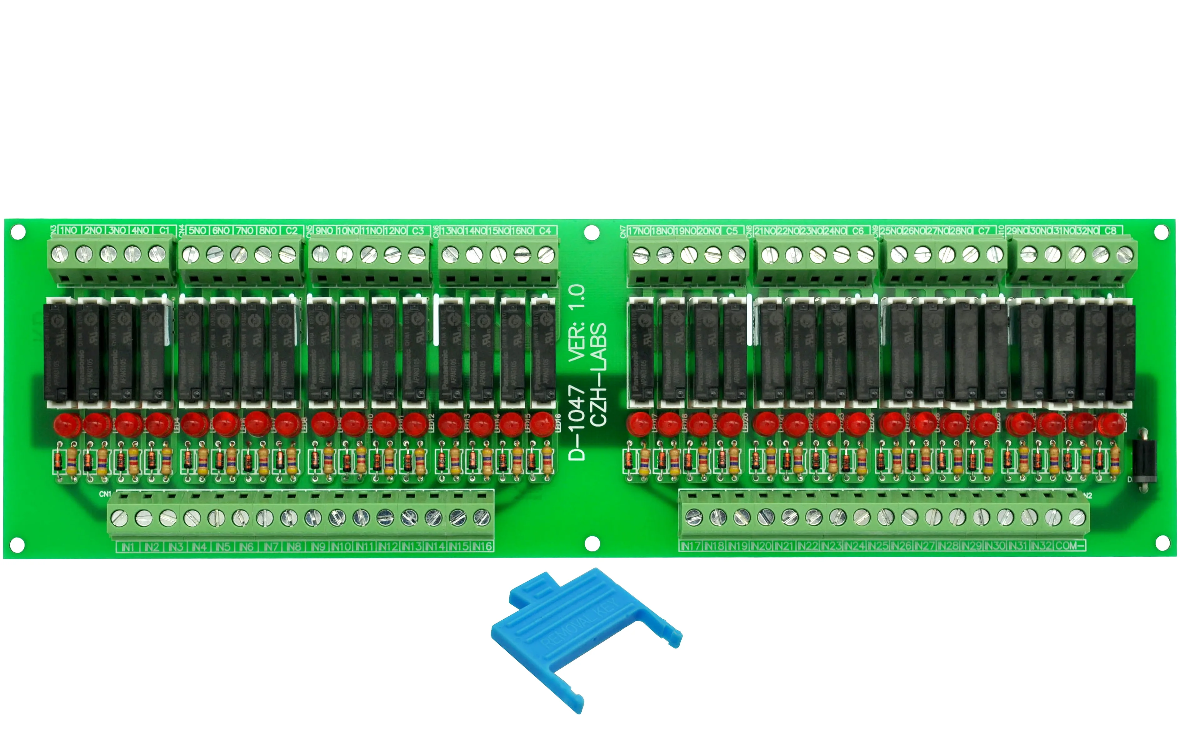 Тонкий Панель крепление DC5V источника/PNP 32 SPST-NO 5A Мощность Модуль реле, PA1a-5V