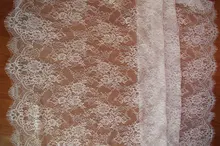 3 meters off white chantilly eyelash lace fabric font b bridal b font lace fabric french