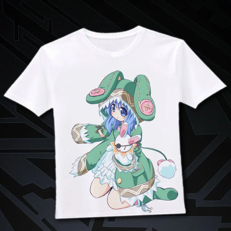 Japanese Anime Date A Live Yoshino Clothing DIY Costume men t-shirts S M L XL | Мужская одежда