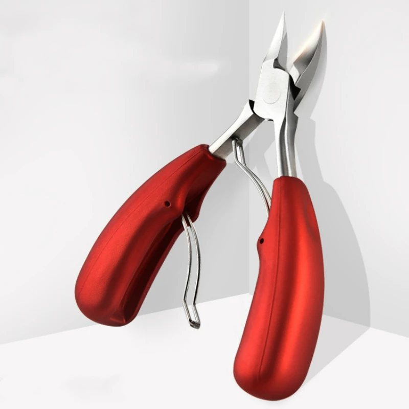 1 шт. двойная пружинная пластиковая ручка для ногтей и ногтей кусачки для кутикулы Обрезной нож плоскогубцы-ножницы кусачки для ногтей инструмент для резки