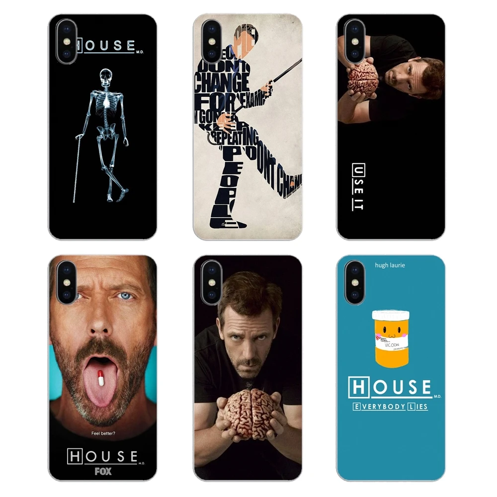 Ультратонкий чехол для iPod Touch iPhone 4 4S 5 5S 5C SE 6 6S 7 8 X XR XS Plus MAX Dr House Gregory Hugh Laurie brain |