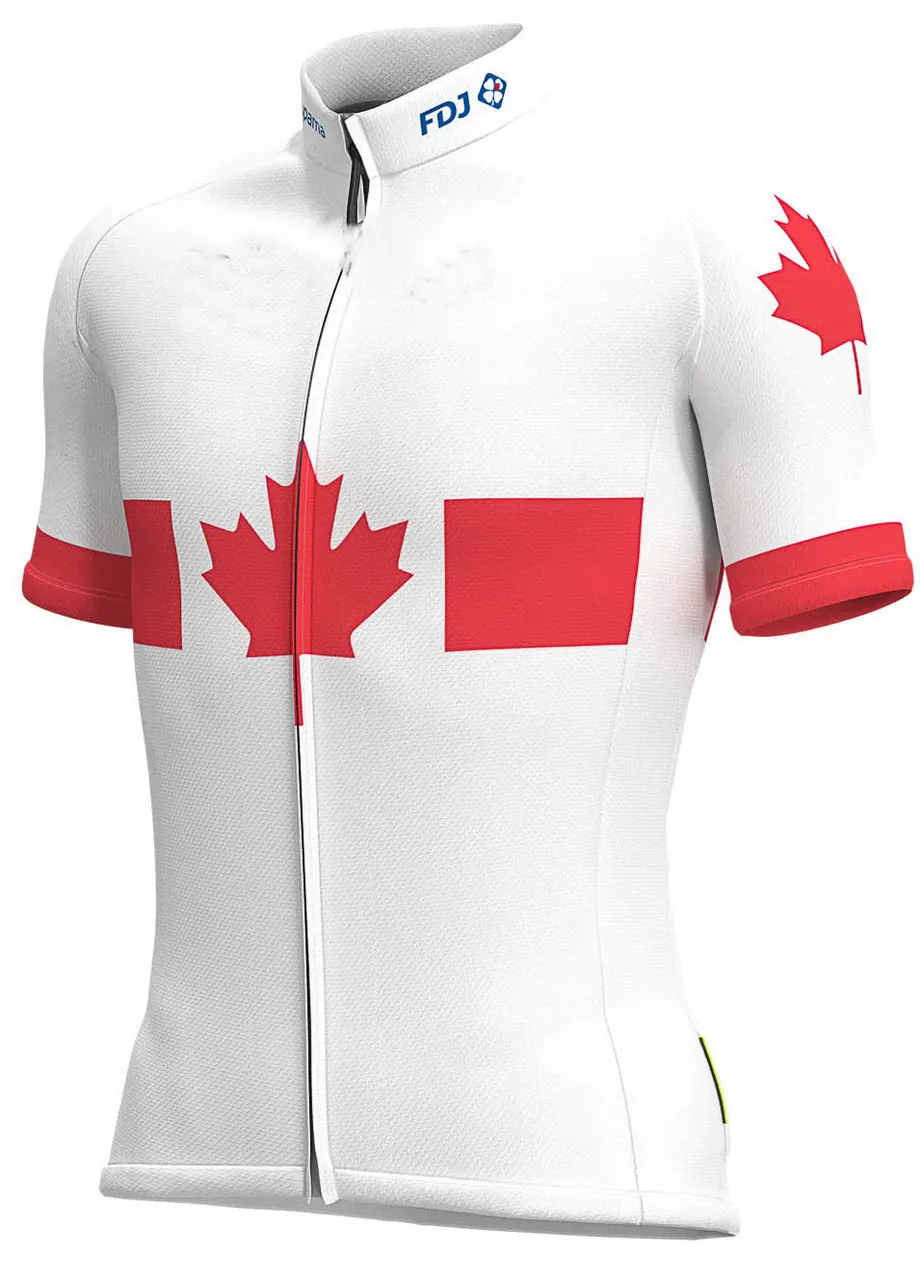 2019 GROUPAMA FDJ CANADIAN CHAMPION SHORT SLEEVE CYCLING JERSEY SUMMER