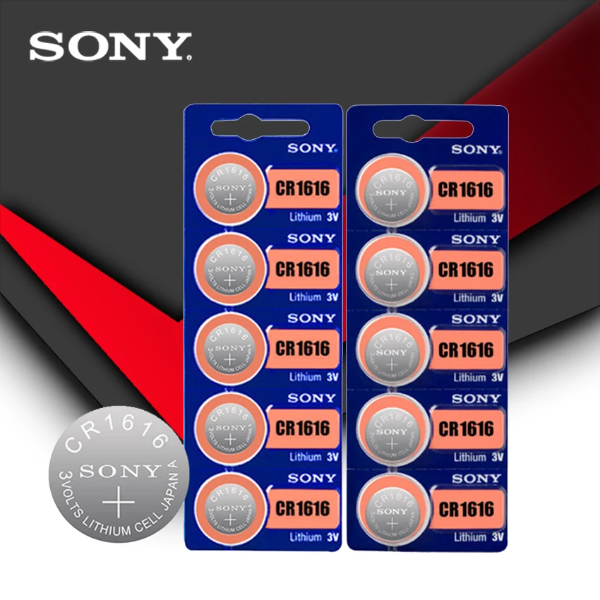 1 шт./лот Sony 100% оригинальный CR1616 кнопочный Аккумулятор для часов автомобильный