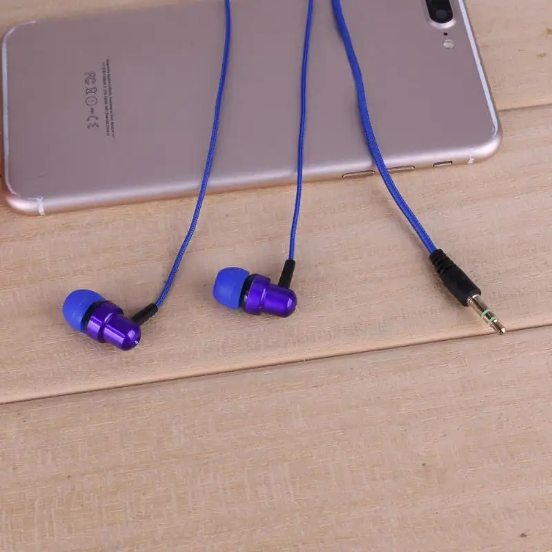 Универсальный проводные наушники в ухо наушник USB кабель с нейлоновой оплеткой