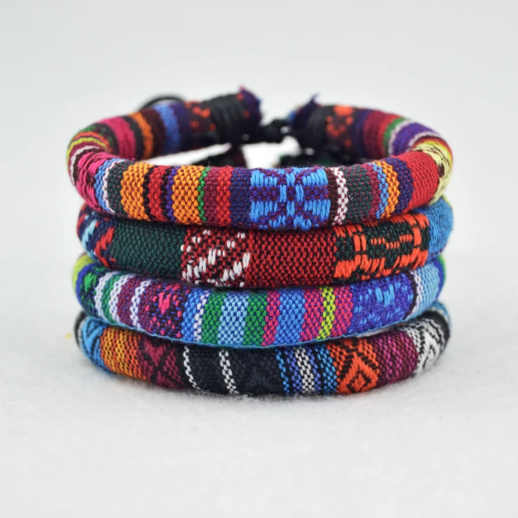 DIY Boho веревочные браслеты богемные Цветочные Прямая поставка модный