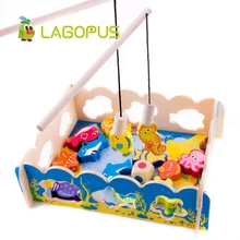 Lagopus деревянные игрушки головоломка раннее образование детство младенческой цвет Рыбалка бисером игра модель автомобиля автомобили