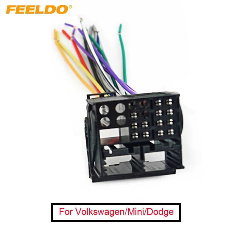 

Factory Radio Stereo Installation Reverse Male Wire Wiring Harness Plug RCD510/310 For Audi/BWM/Volkswagen/Mini/Dodge #AM1613