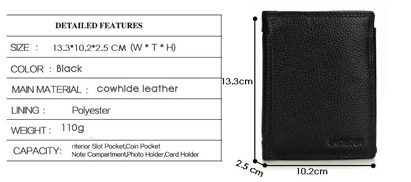 LACHIOUR RFID Блокировка мужские кошельки из натуральной кожи клатч мужской кошелек короткий кошелек зажим для денег Кошельки кожаные кошельки