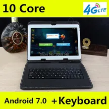 2017 Newest DHL Free 10 inch Tablet PC 4G LTE Deca Core 4GB RAM 128GB ROM Android 7.0 IPS GPS WCDMA 3G/4G Tablet 10.1″ +Gifts