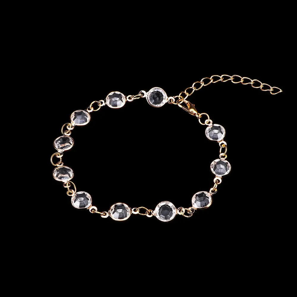 

2019 Boho Crystal Female Anklets Barefoot Crochet Sandals Foot Chain Jewelry Anklets On Foot Ankle Bracelets For Women